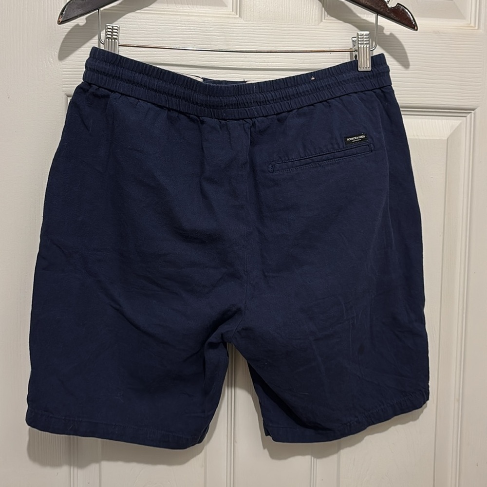 Scotch and soda Men's Navy Blue Casual Shorts - Picture 9 of 9